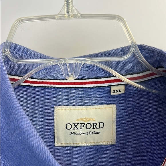 Oxford Men’s Luxury Collection Blue Button Down Size 2XL - Picture 2 of 6